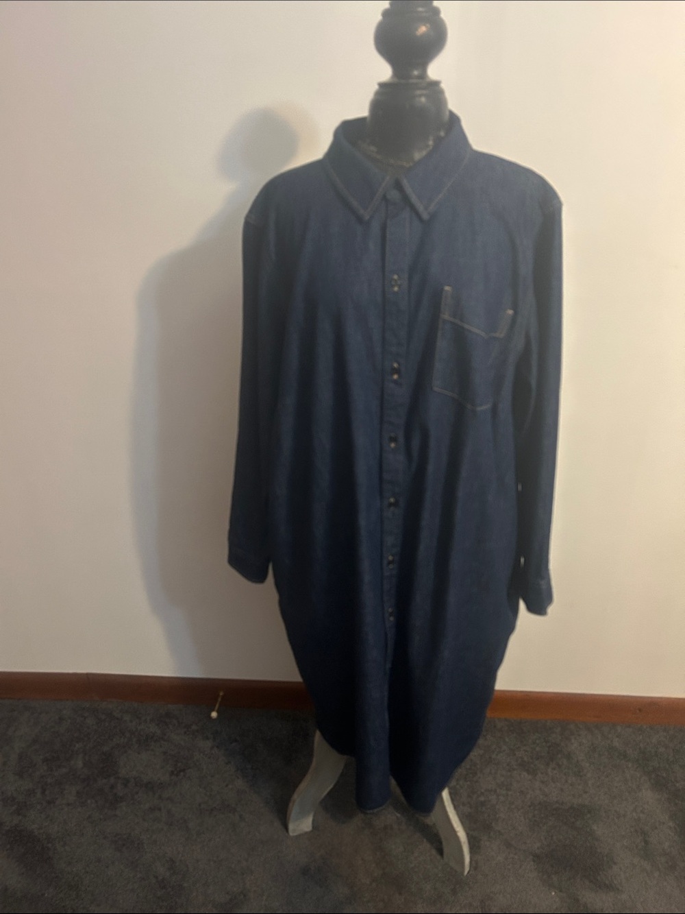 Ralph Lauren Lauren Dark Blue Denim Shirt Jacket